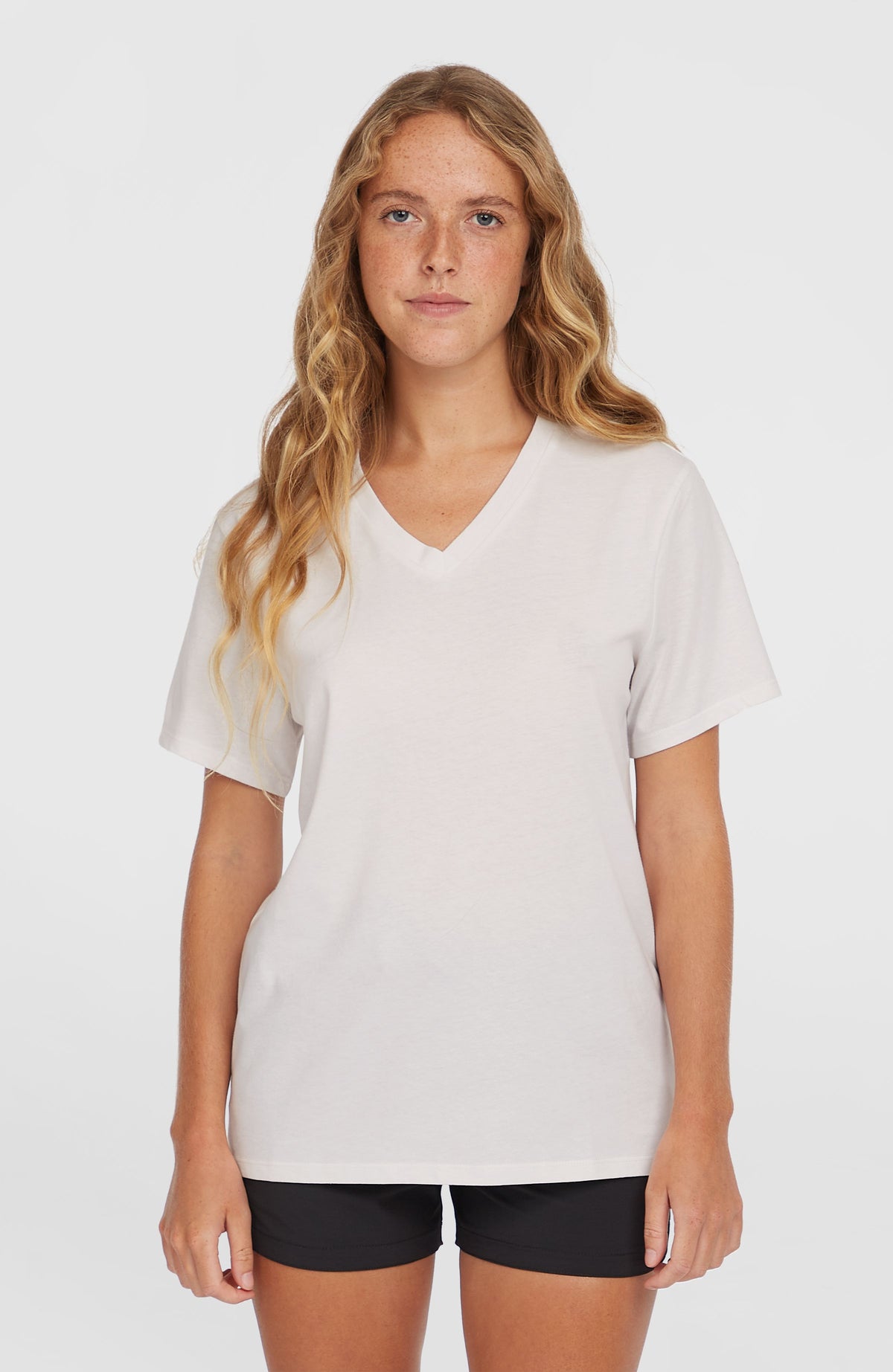 T-shirt Essentials à col V | Snow White