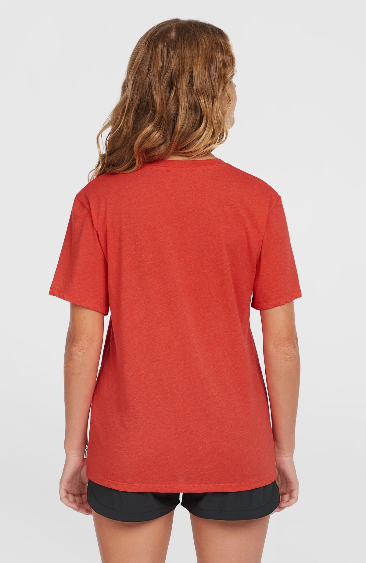 T-shirt Essentials à col V | Sunrise Red