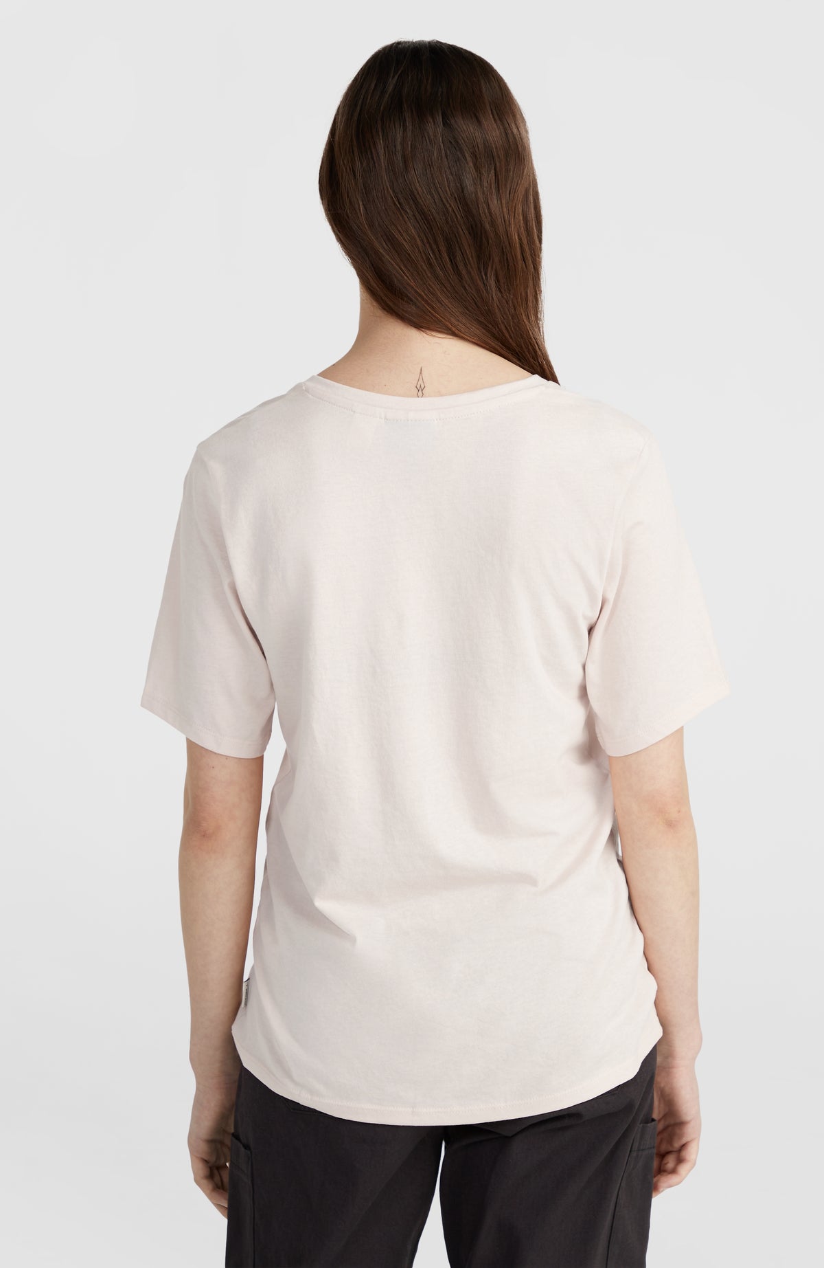 T-shirt Essentials à col V | Peach Whip