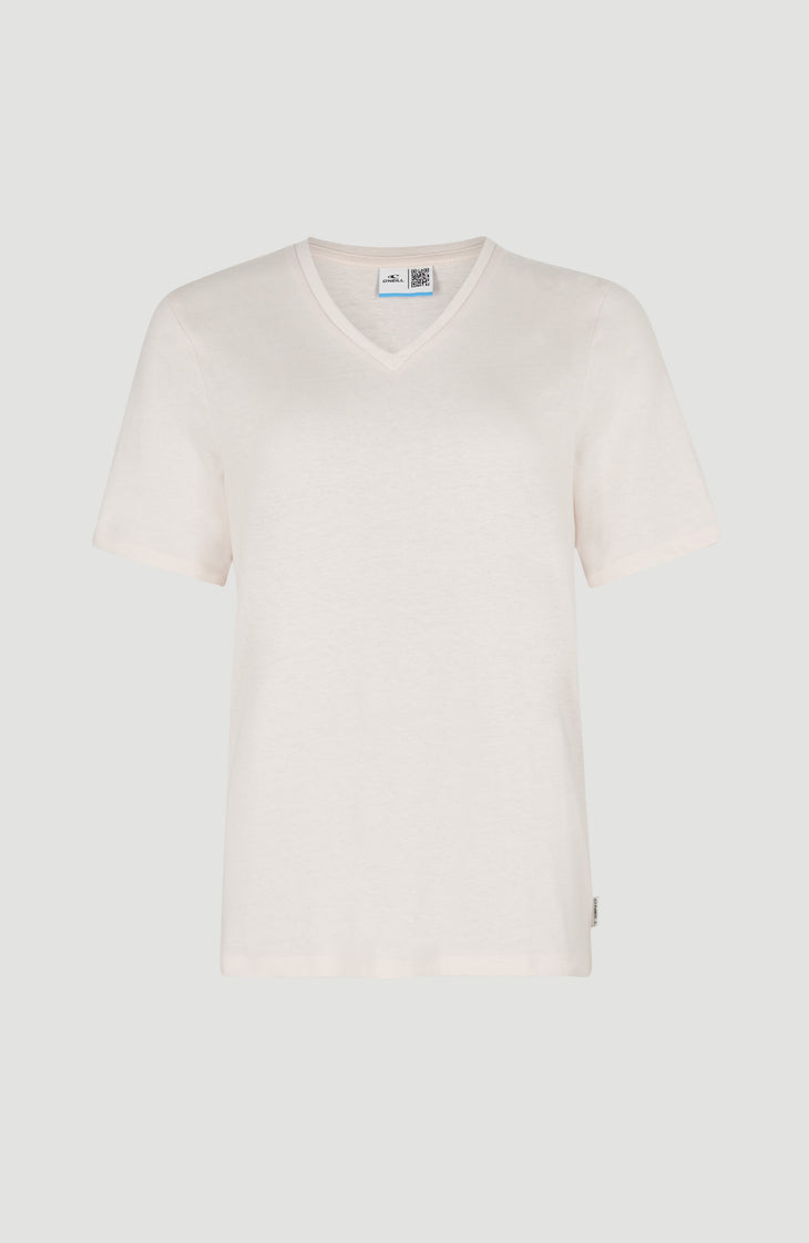 T-shirt Essentials à col V | Peach Whip