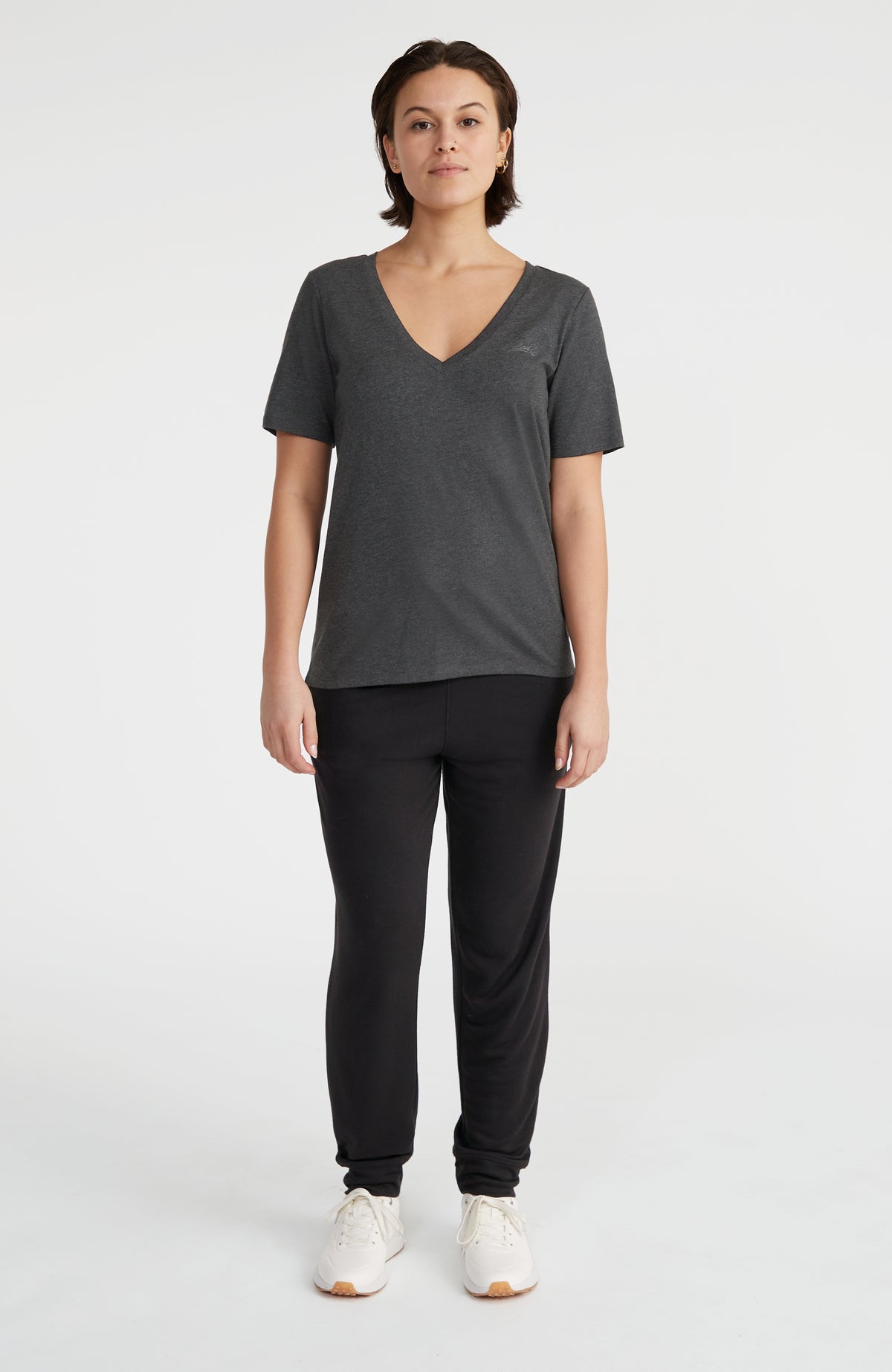 T-shirt Essentials à col V | Black Out