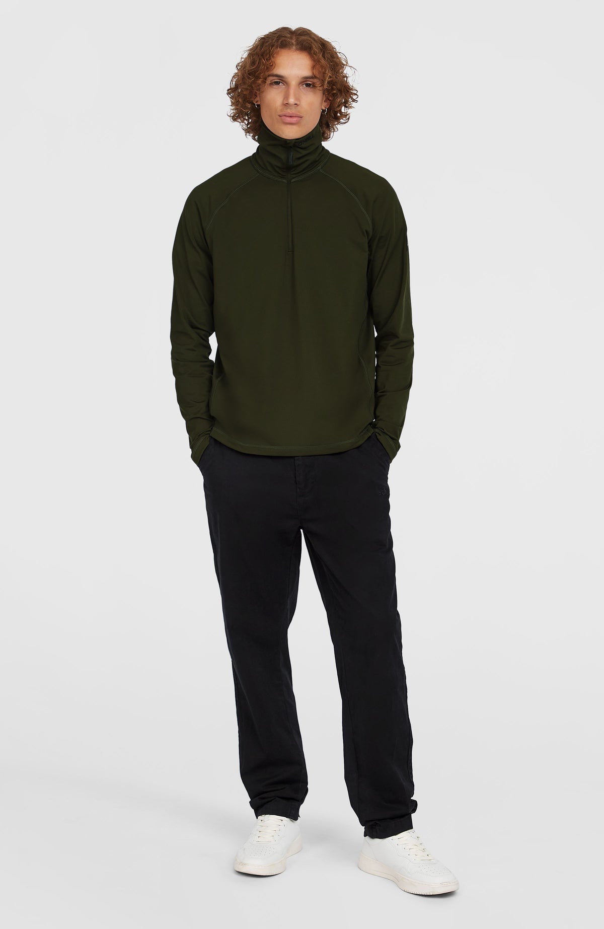 Polaire à col demi-zip Clime | Forest Night