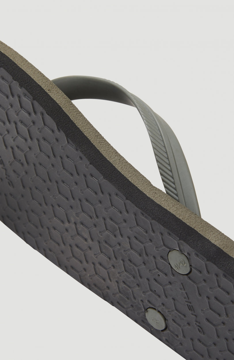 Tongs Profile à petit logo | Military Green