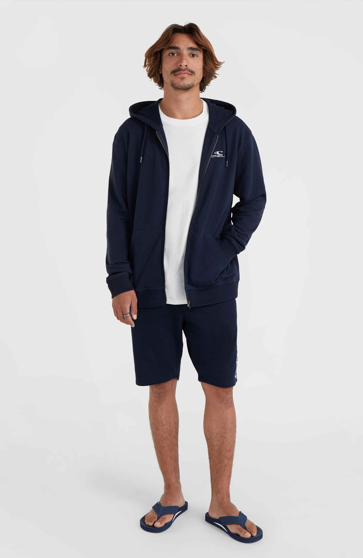 Sweat à capuche et zip intégral O'Neill Small Logo | Ink Blue