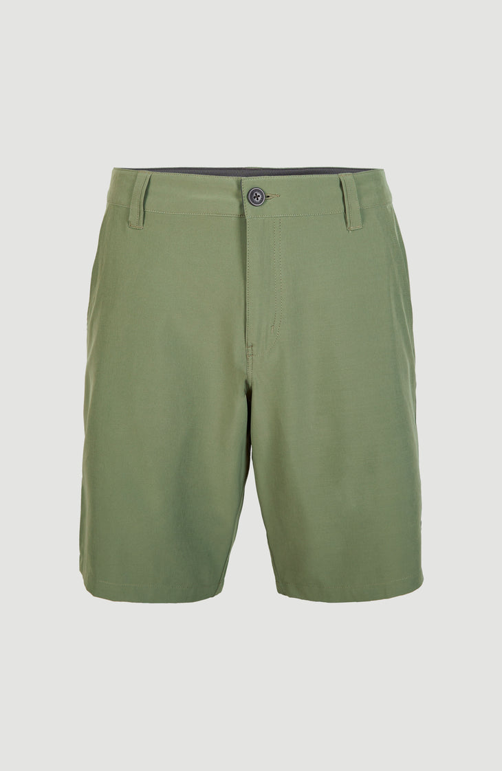 Short chino Hybrid | Deep Lichen Green