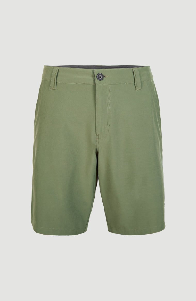Short chino Hybrid | Deep Lichen Green Short chino Hybrid | Deep Lichen Green