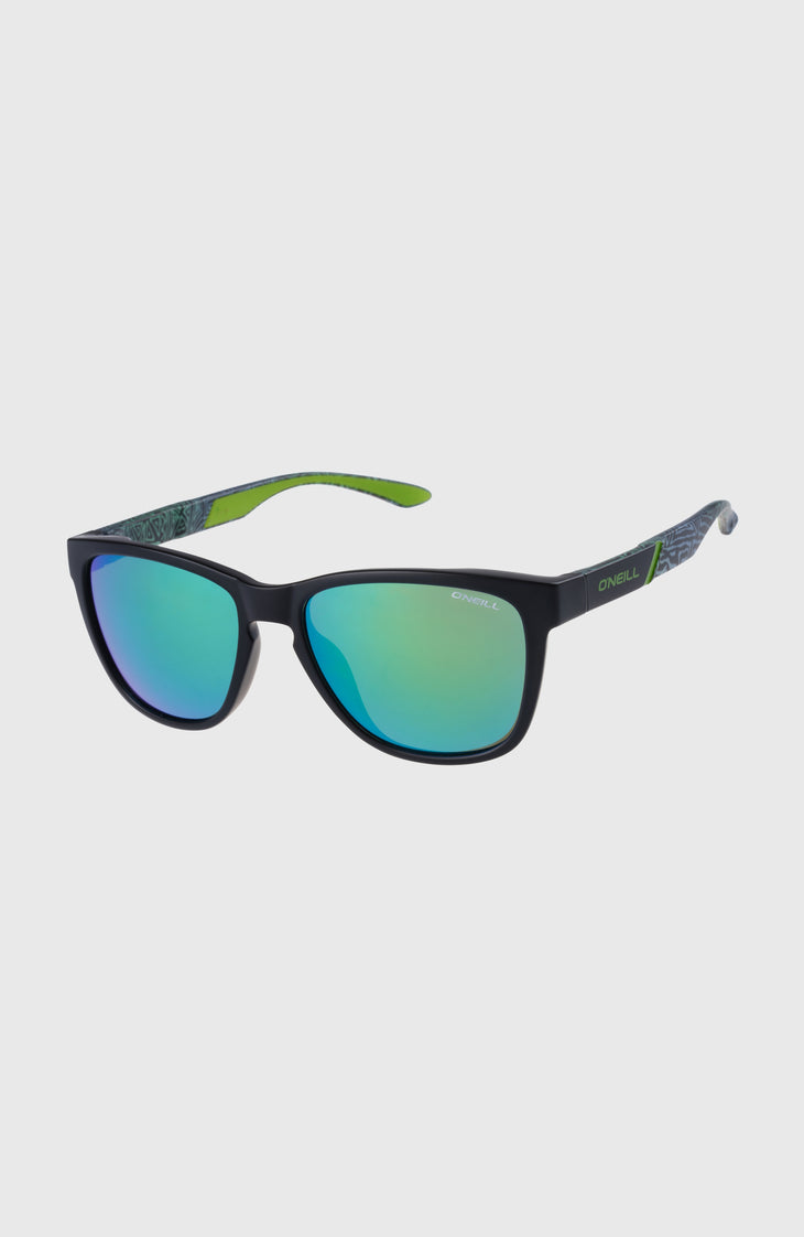 lunettes de soleil O'Neill DawnPatrol | MATTE BLACK/ GREEN RETRO PRINT
