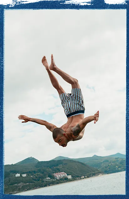 Shorts de bain O'Riginals Stripe 15 | Blue Originals stripe