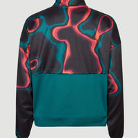 Polaire Rutile All Over Print Anorak | Black Heat Map