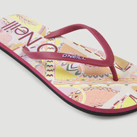 Sandales à motif Profile | Yellow Scarf Print