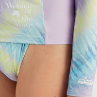 Lycra manches longues Women Of The Wave | Blue Tie Dye