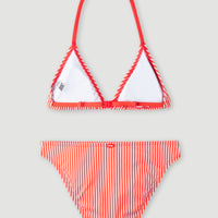 Ensemble Bikini Surf State Triangle | Red Simple Stripe
