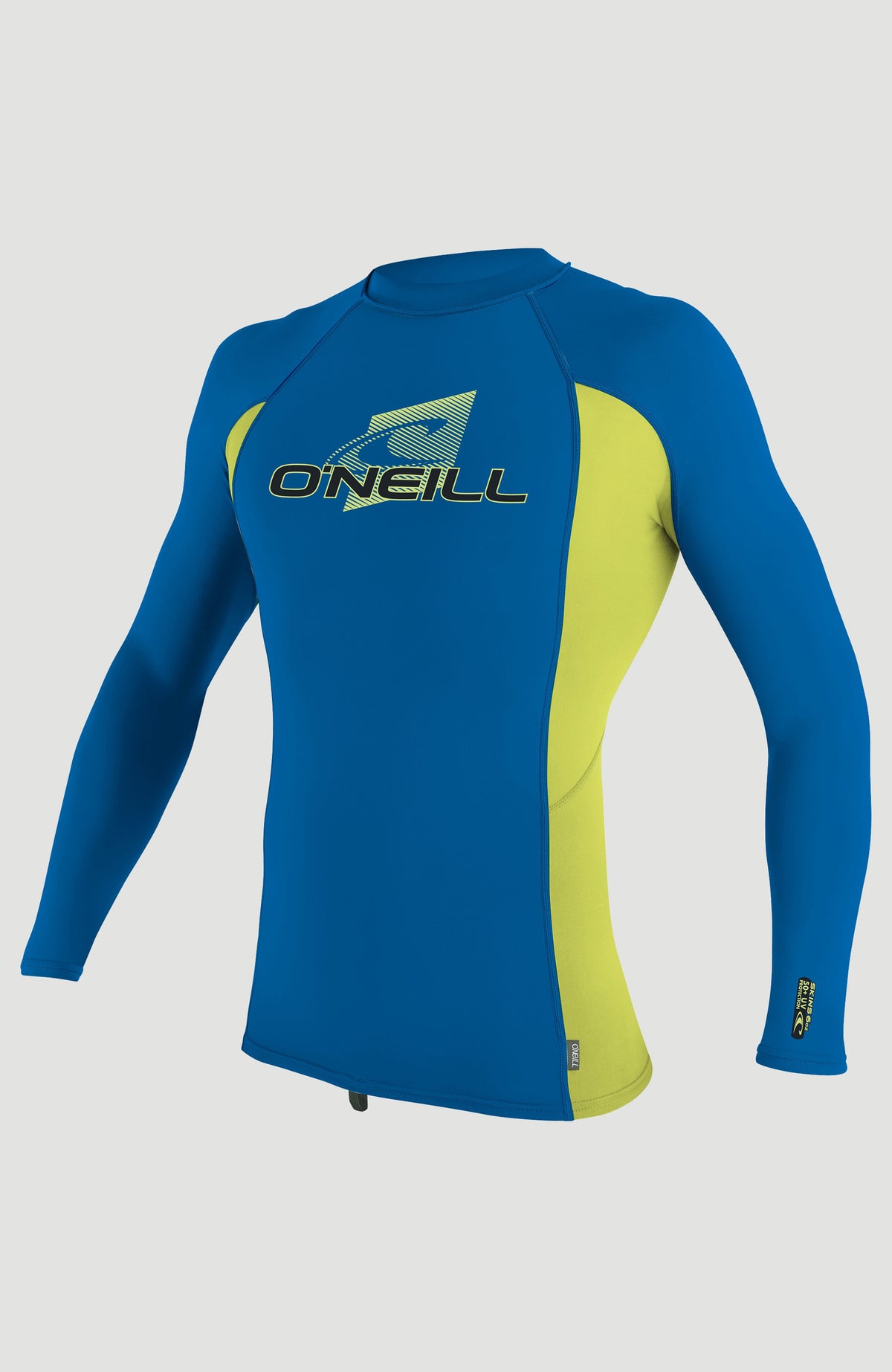 Skins Long Sleeve Crew | OCEAN/ELECTRIC LIME/OCEAN