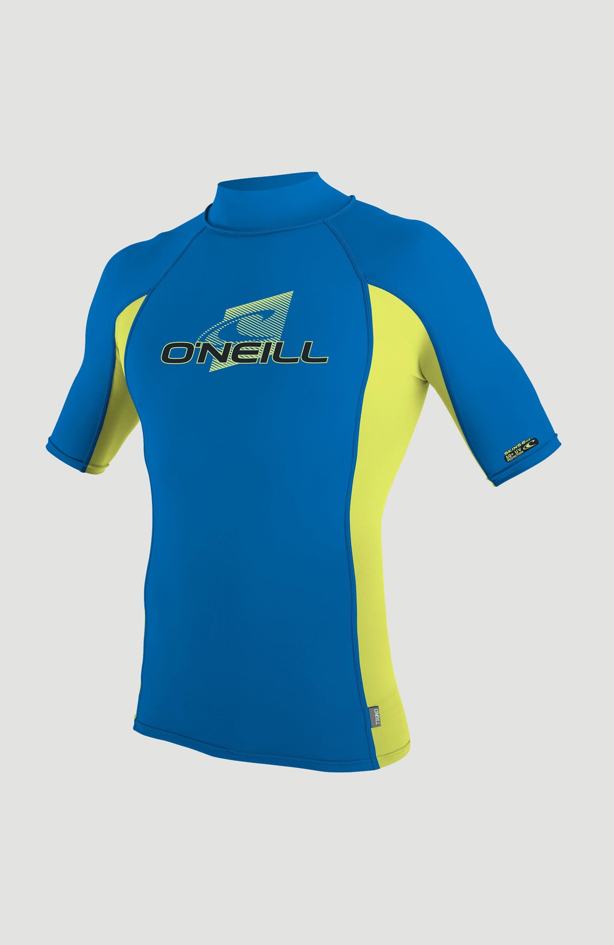 Skins Short Sleeve Turtleneck | OCEAN/ELECTRIC LIME/OCEAN