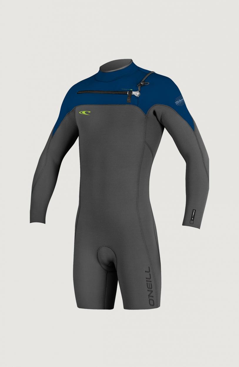 Hyperfreak Chest Zip 2mm Long Sleeve Spring Wetsuit | Grey