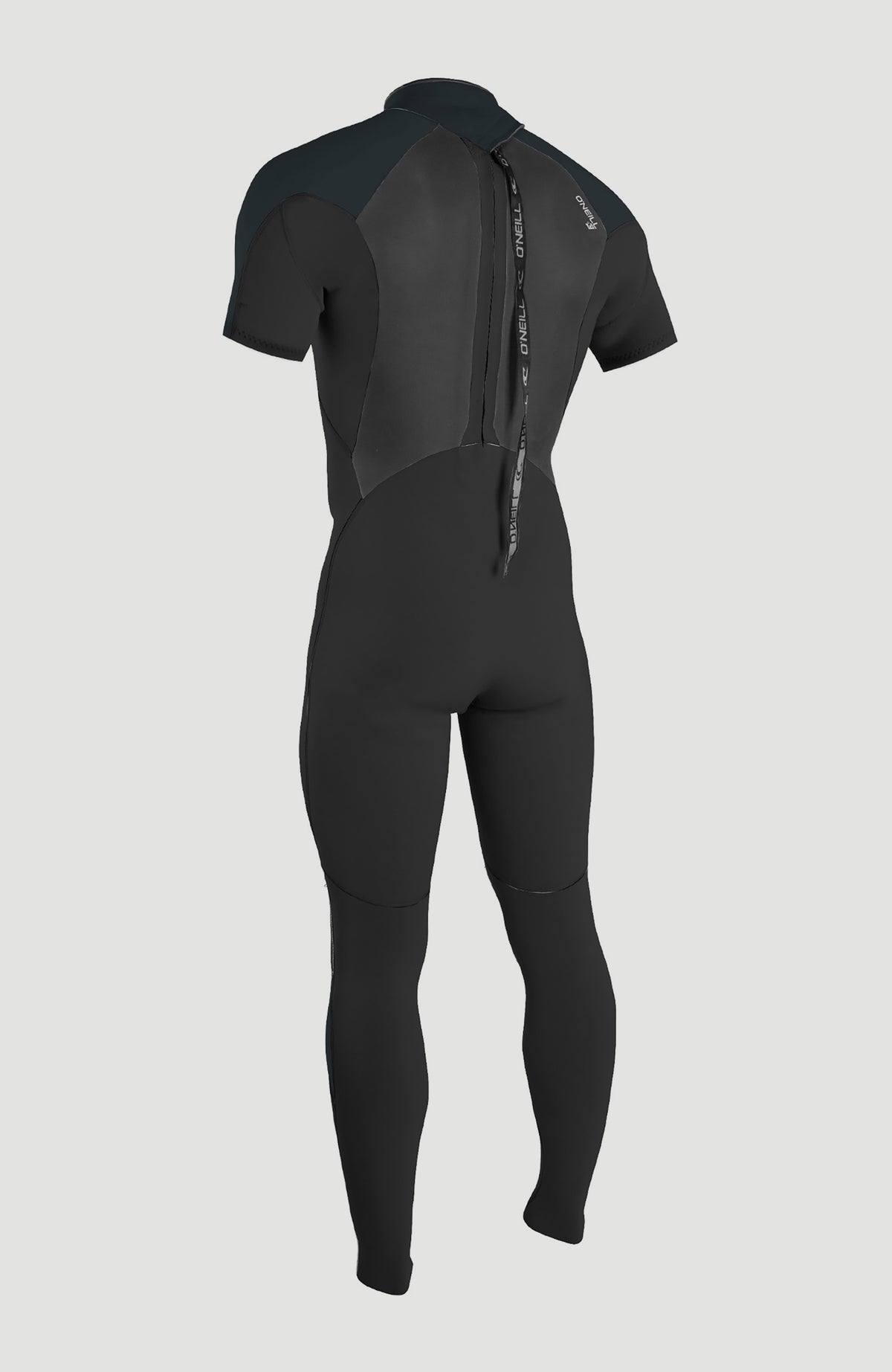 Epic 3/2mm Back Zip Shortsleeve Full Wetsuit Heren | BLACK/GUN METAL/GUN METAL
