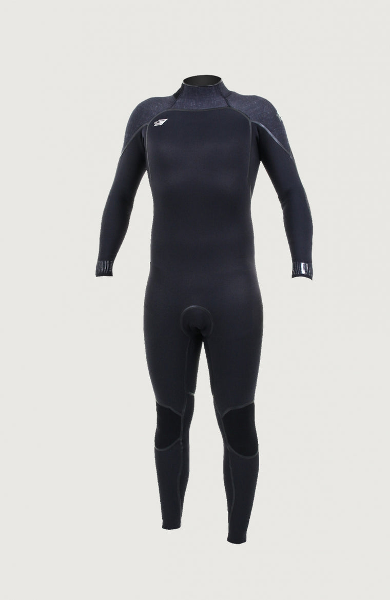 Psycho One Back Zip 4/3mm Full Wetsuit | Black Psycho One Back Zip 4/3mm Full Wetsuit | Black