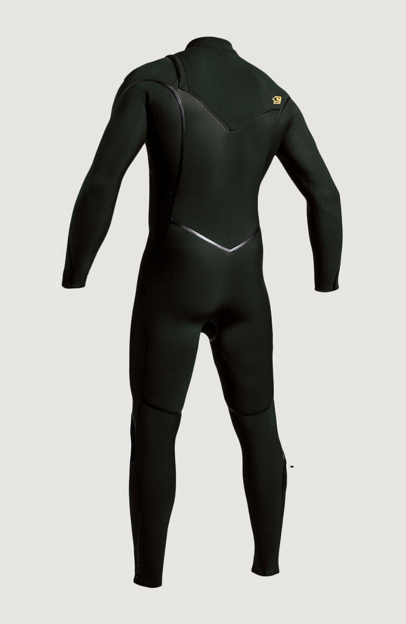 Psycho One Chest Zip 3/2mm Full Wetsuit | DG Dark Green