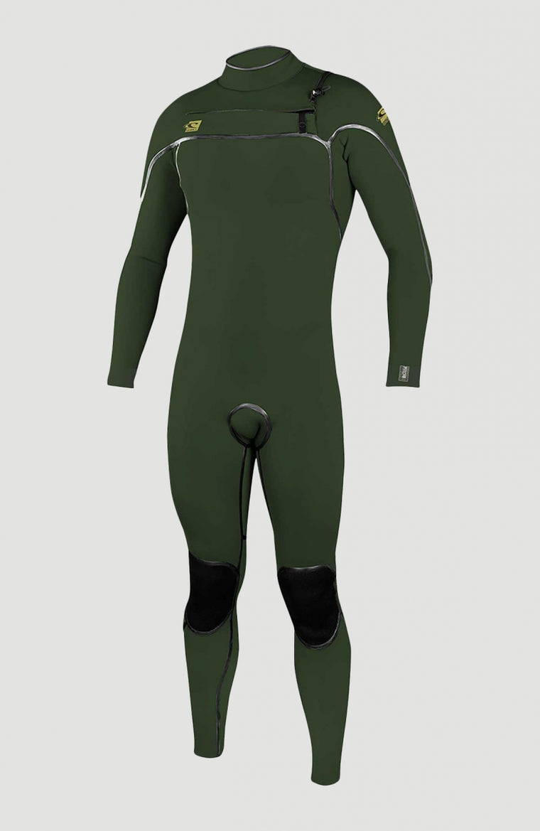 Psycho One Chest Zip 4/3mm Full Wetsuit | DG Dark Green Psycho One Chest Zip 4/3mm Full Wetsuit | DG Dark Green