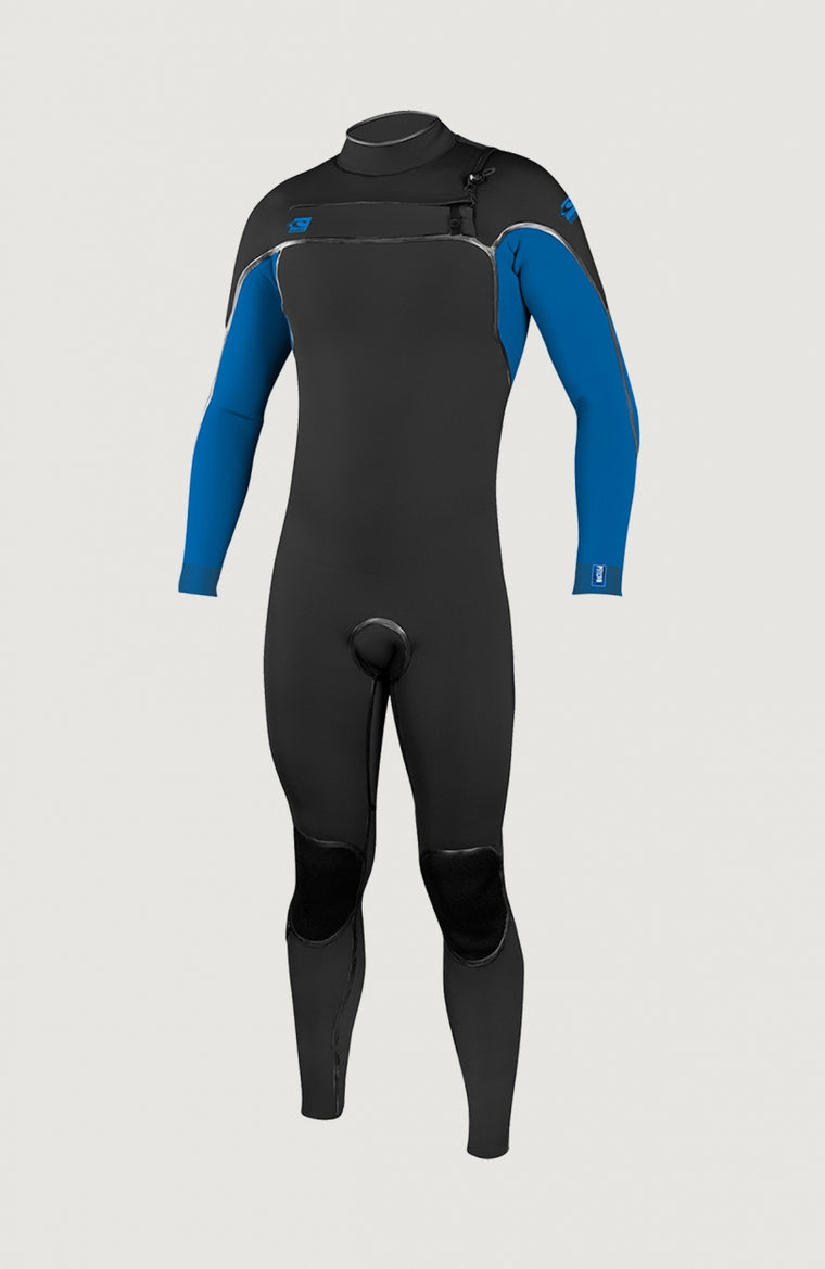 Psycho One Chest Zip 4/3mm Full Wetsuit | BLK/OCEAN Psycho One Chest Zip 4/3mm Full Wetsuit | BLK/OCEAN