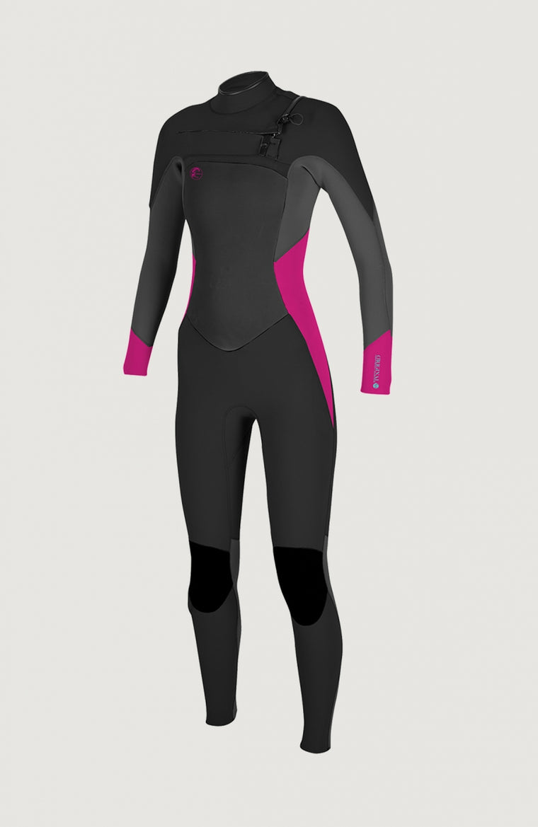 O'Riginal 5/4mm Chest Zip Full Wetsuit Womens | Black O'Riginal 5/4mm Chest Zip Full Wetsuit Womens | Black