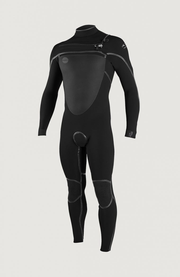 Psycho Tech Chest Zip 4/3mm Full Wetsuit | BLACK/BLACK Psycho Tech Chest Zip 4/3mm Full Wetsuit | BLACK/BLACK