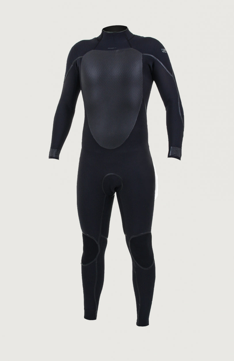 Psycho Tech 4/3mm Back Zip Full Wetsuit | BLACK/BLACK