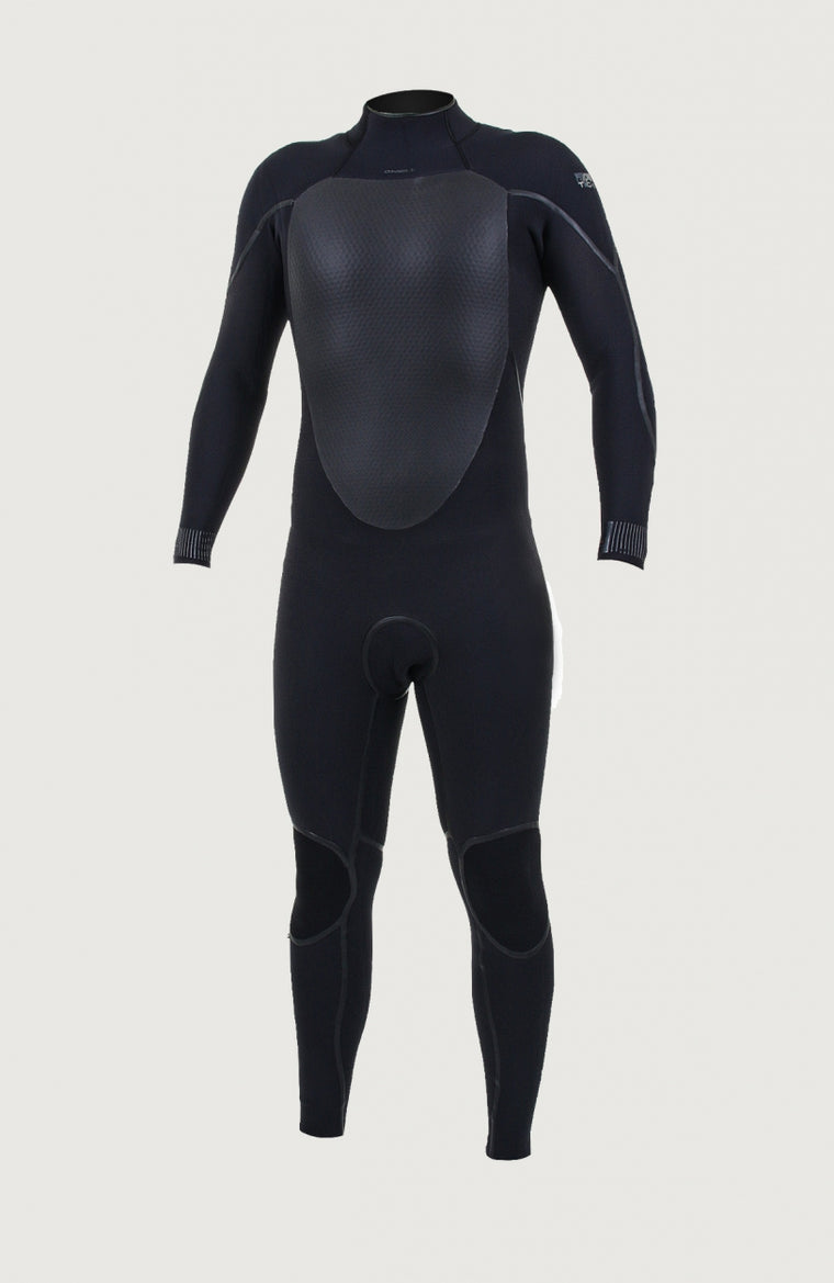 Psycho Tech 4/3mm Back Zip Full Wetsuit | BLACK/BLACK Psycho Tech 4/3mm Back Zip Full Wetsuit | BLACK/BLACK