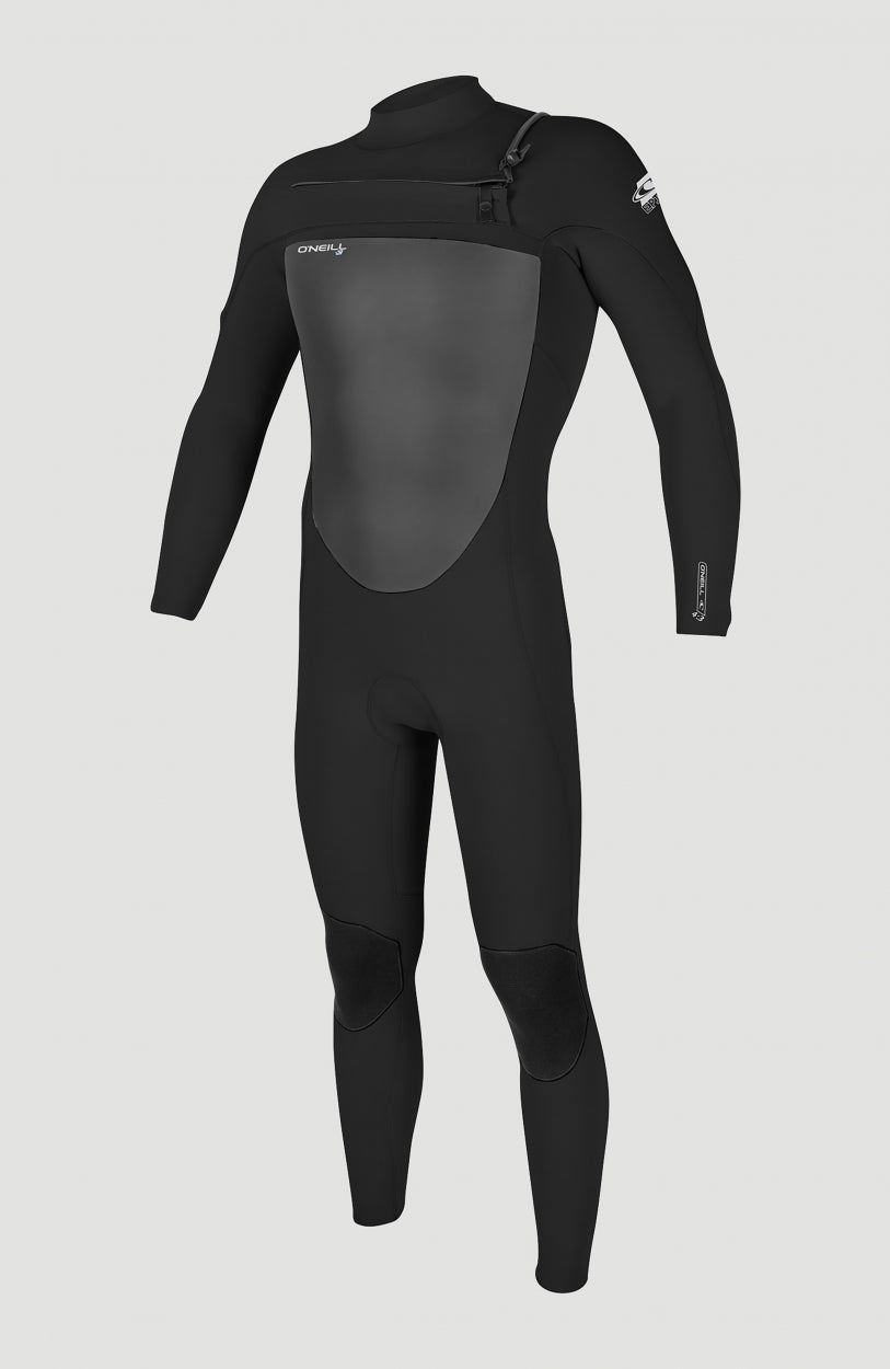 Epic 4/3mm Chest Zip Full Wetsuit | BLACK/BLACK