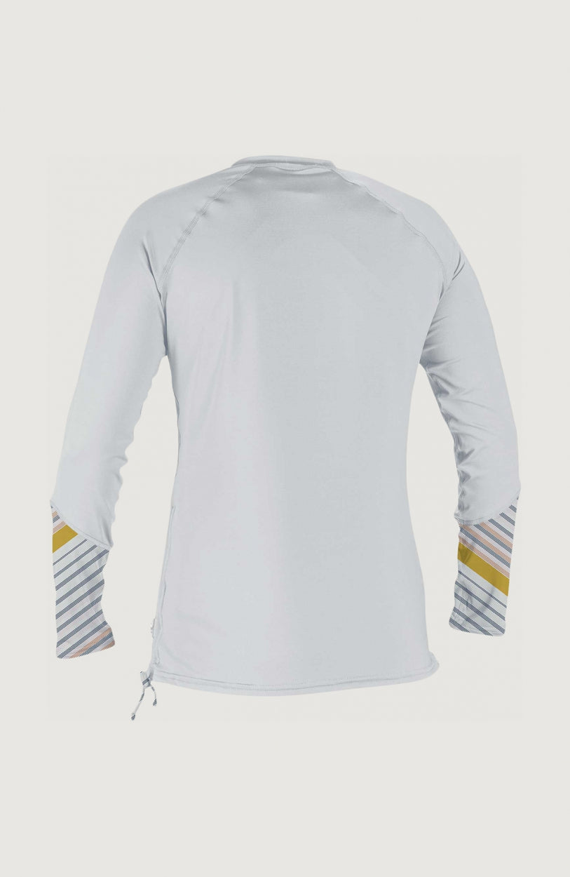 Front Zip Long Sleeve UV Shirt | White