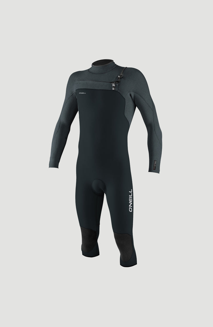 Hyperfreak Plus 4/3mm Chest Zip Overknee Wetsuit | GUN METAL/CADET BLUE