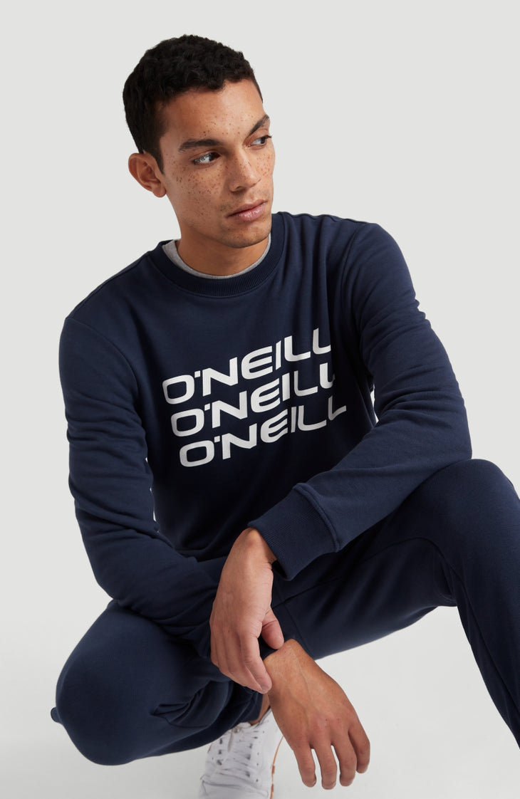 Sweat Triple Stack Crew | Ink Blue -A