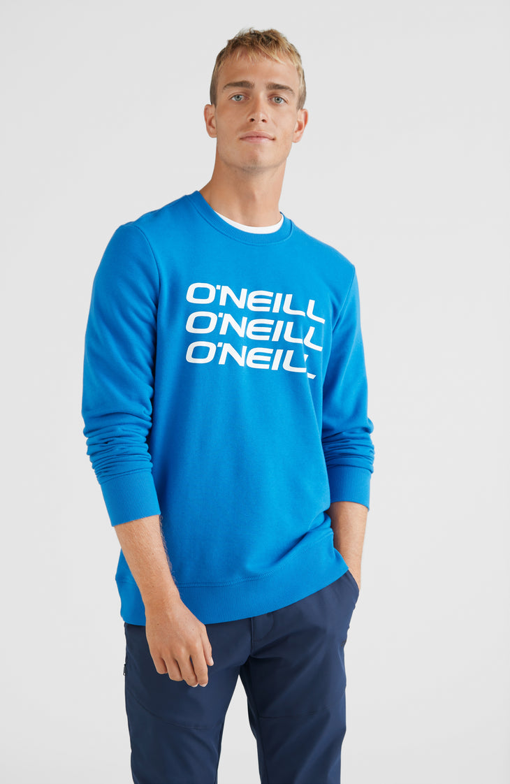 Sweat Triple Stack Crew | Victoria Blue -A