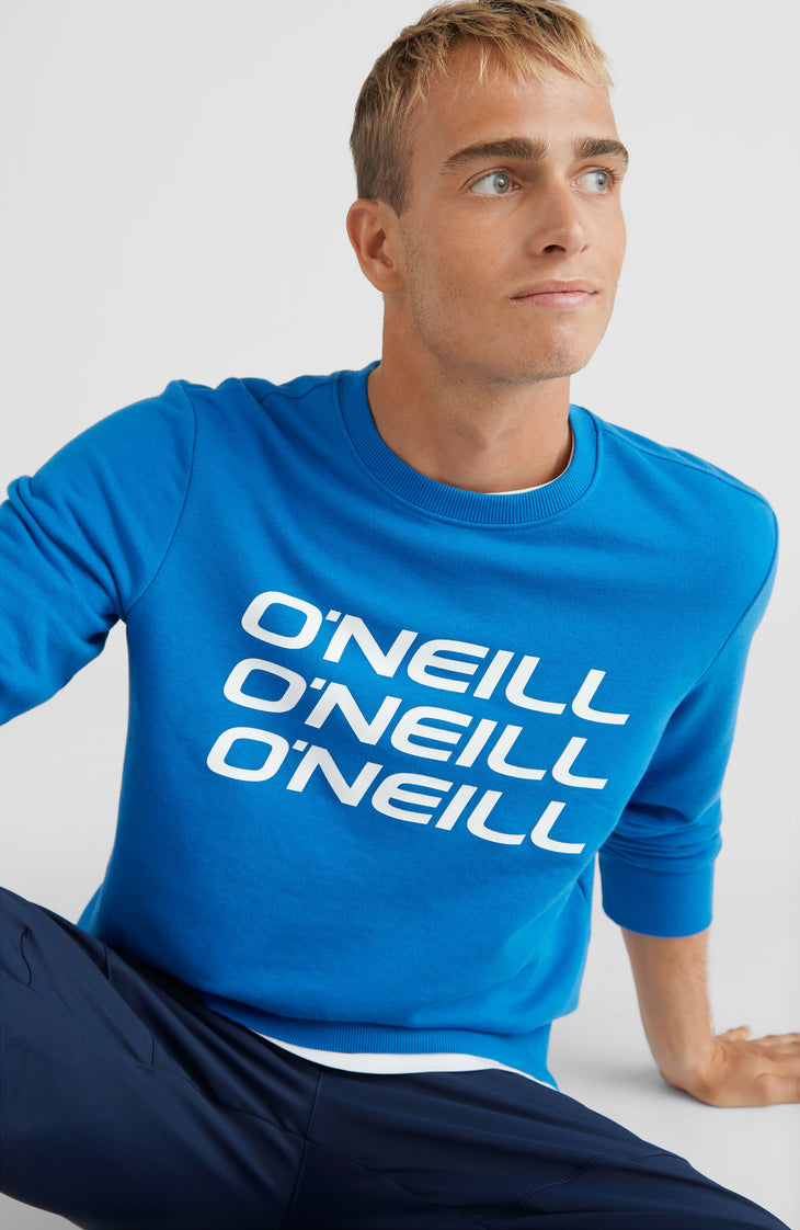 Sweat Triple Stack Crew | Victoria Blue -A
