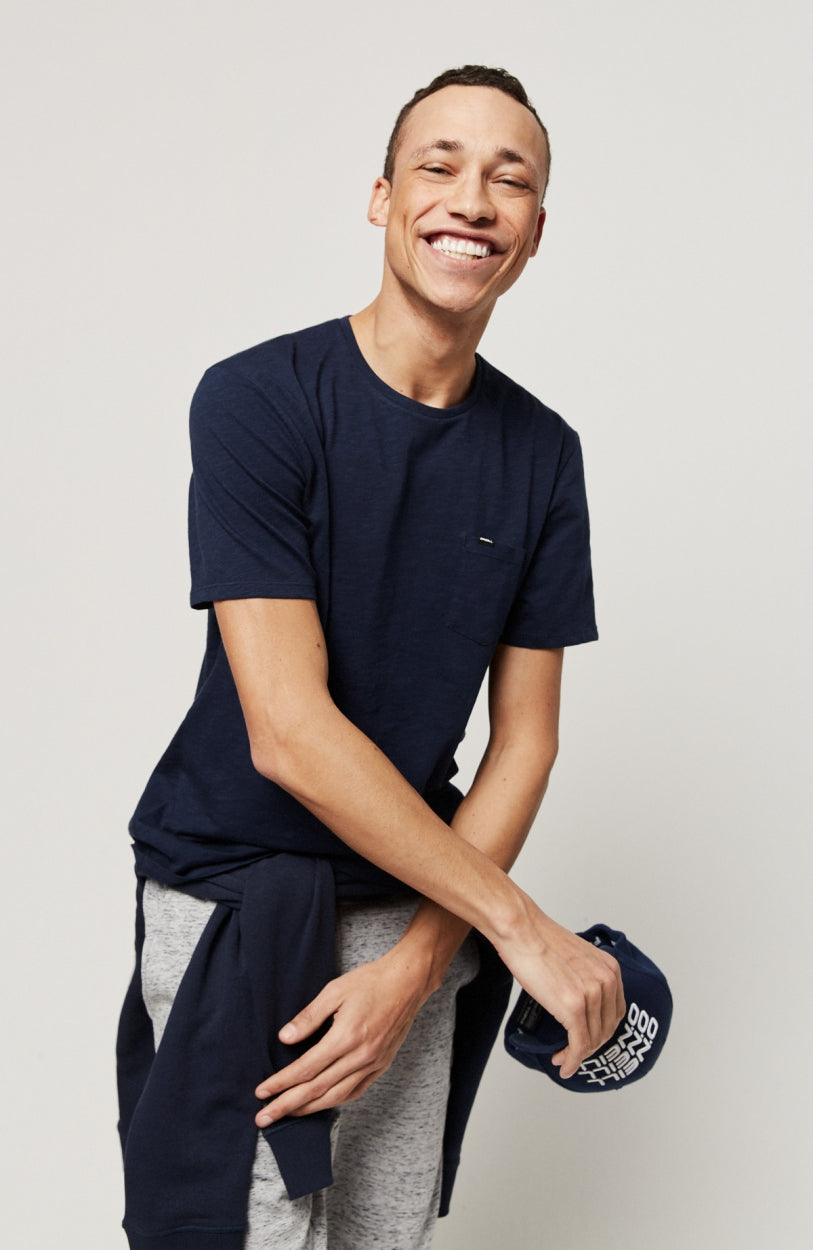 Tee-Shirt Jack's Base Regular Fit Crew | Ink Blue -A