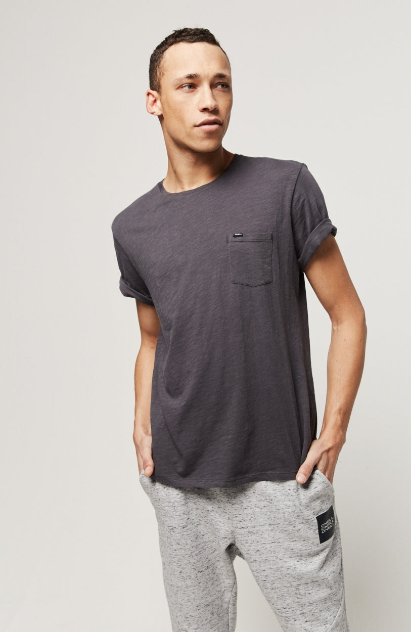 Tee-Shirt Jack's Base Regular Fit Crew | Asphalt - A