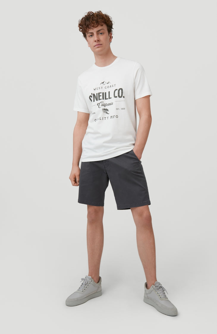 Short Friday Night Chino | Asphalt - A