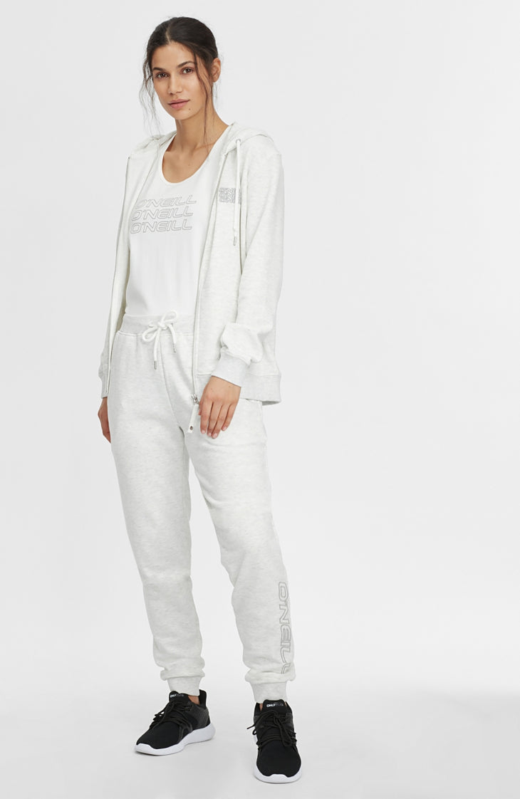 Sweat Triple Stack Full Zip | White Melee