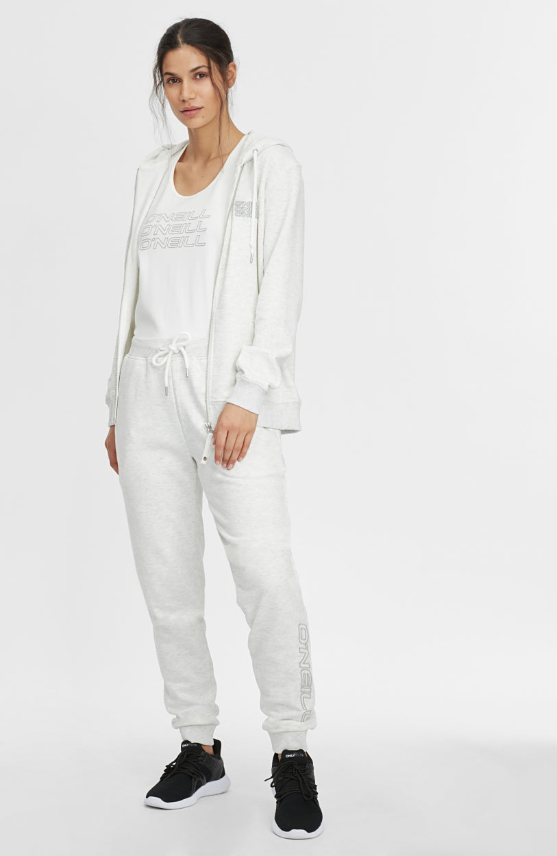 Sweat Triple Stack Full Zip | White Melee