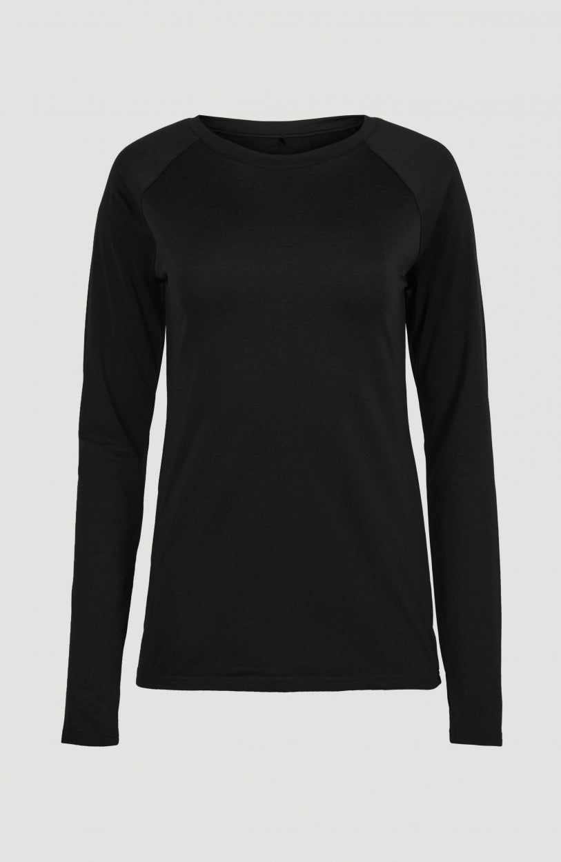 T-shirt Femme Earth Yoga - Taille S, Noir, Manches Longues, 100% Coton, Neuf Sans étiquettes