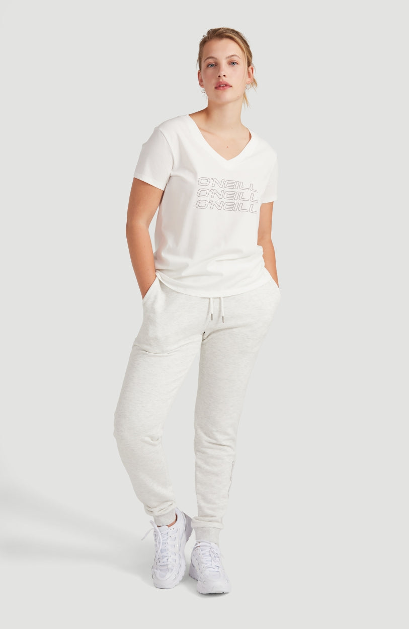 Tee-Shirt Triple Stack V-Neck | Powder White