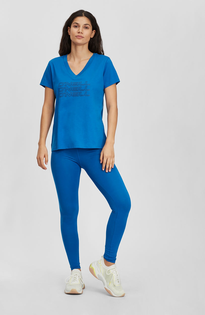 Tee-Shirt Triple Stack V-Neck | Ocean Blue