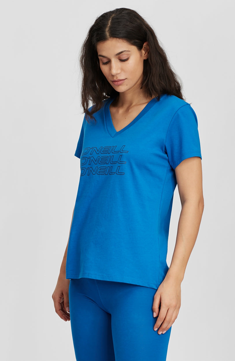 Tee-Shirt Triple Stack V-Neck | Ocean Blue