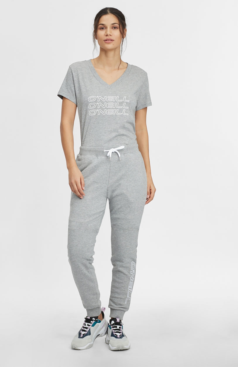 Tee-Shirt Triple Stack V-Neck | Silver Melee -A