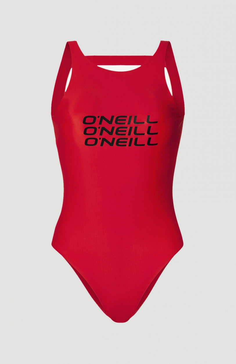 Maillot De Bain Logo High Neck | Paprika
