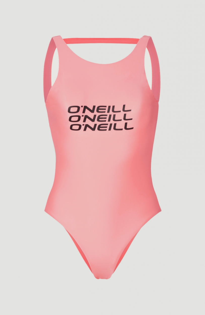 Maillot De Bain Logo High Neck | Crystal Rose