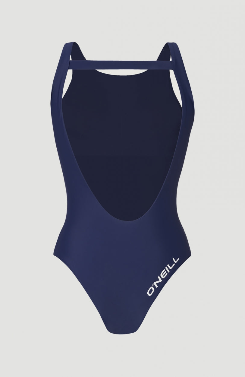 Maillot De Bain Logo High Neck | Blueberry