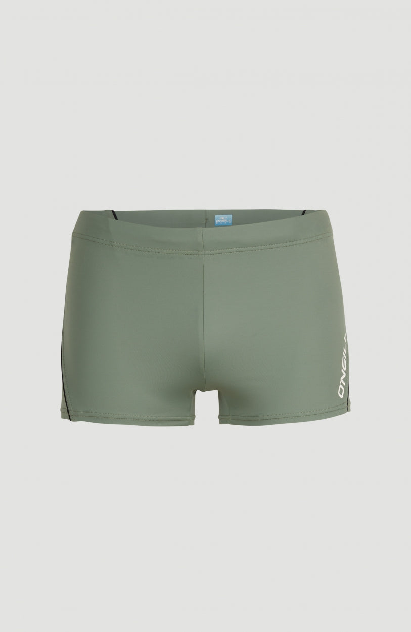 Maillot De Bain Solid | Deep Lichen Green