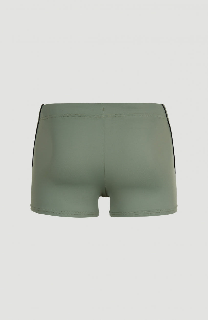 Maillot De Bain Solid | Deep Lichen Green