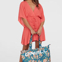 Tote bag Coastal Print | Blue Painted Tropics